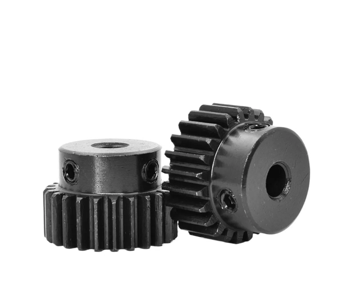 Engranajes helicoidales industriales 1 Uds 1,5 módulo engranaje recto 1,5 M-15T ~ 60T tamaño del orificio de acero al carbono 7 ~ 25mm engranajes accesorios de transmisión de dientes del Motor(20 Teet