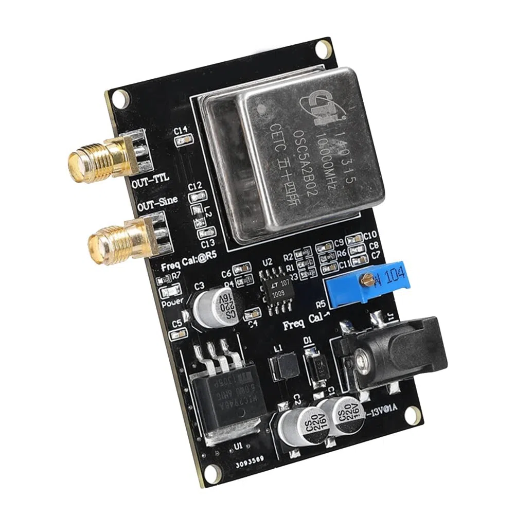 SUNXUE MóDulo de Referencia de Frecuencia OCXO de 10 MHz Medidor de Frecuencia Negro Ruido de Fase Bajo para Medidor de Frecuencia de Decodificador de Sonido