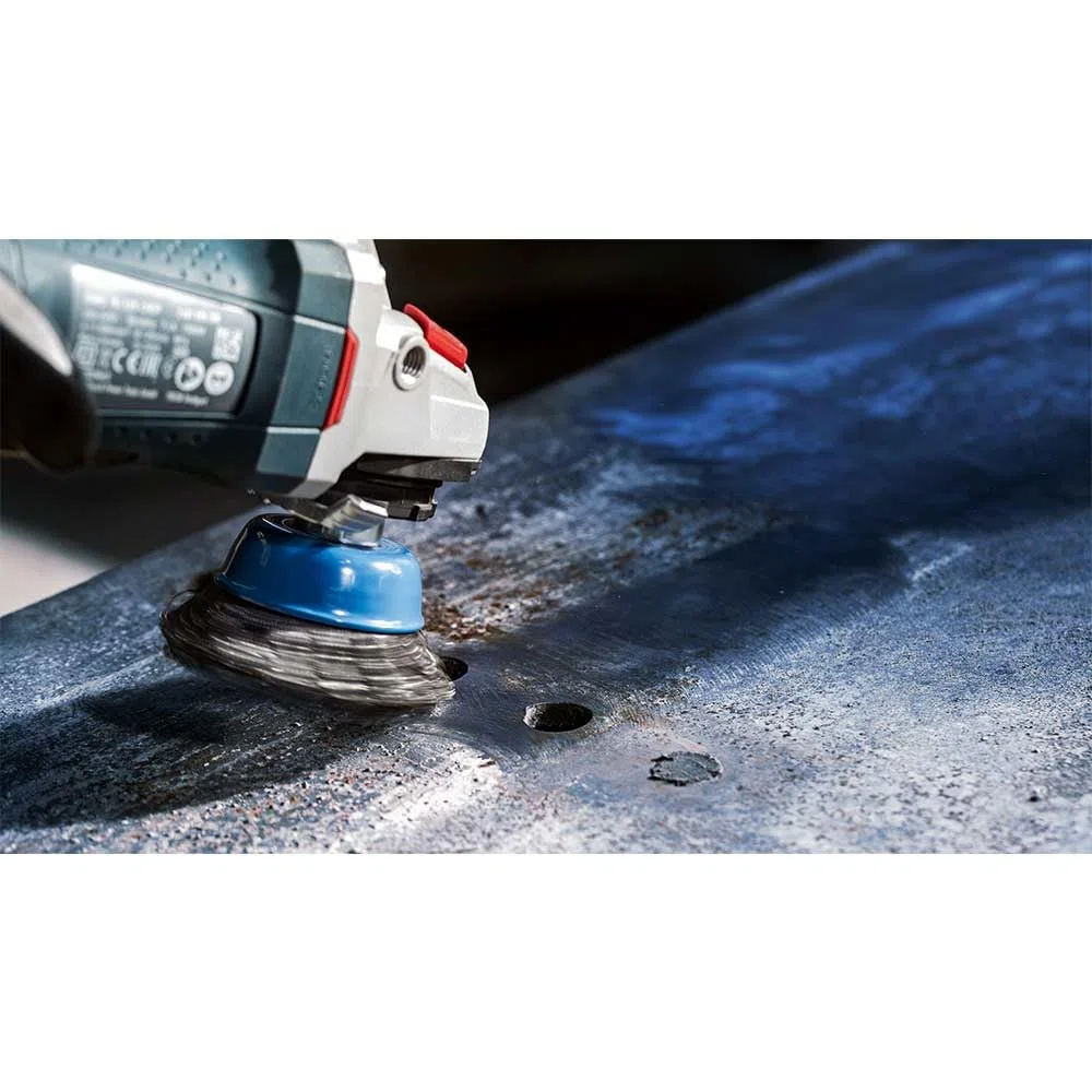Bosch 2 608 622 010 - Cepillo de vaso - 100 mm, 0,5 mm, M14 (pack de 1)