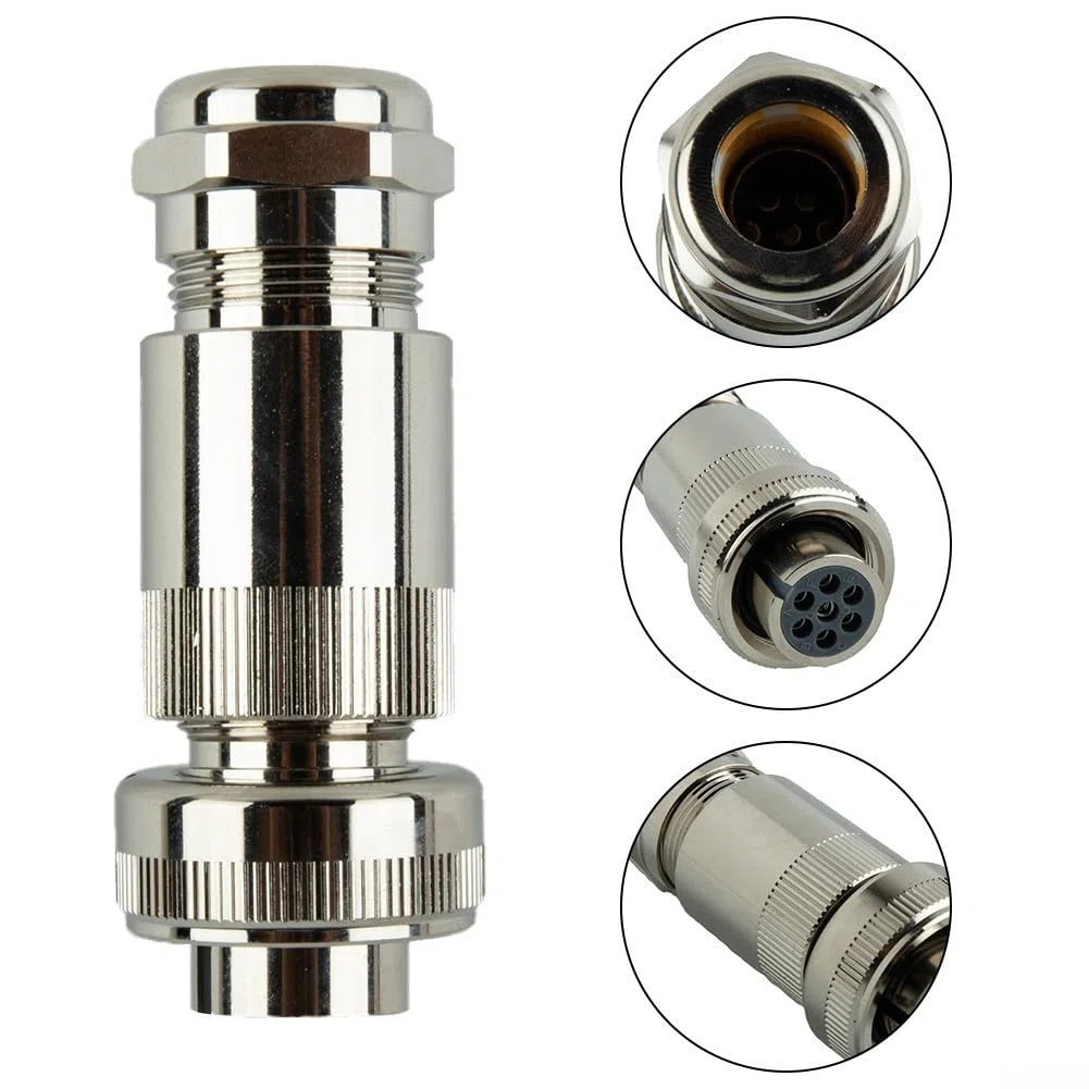 Conector de enchufe de 7 pines para REXROTH para MOOG para VICKERS para válvula proporcional PARKER, Válvulas hidráulicas, Conectores de enchufe de válvula servos