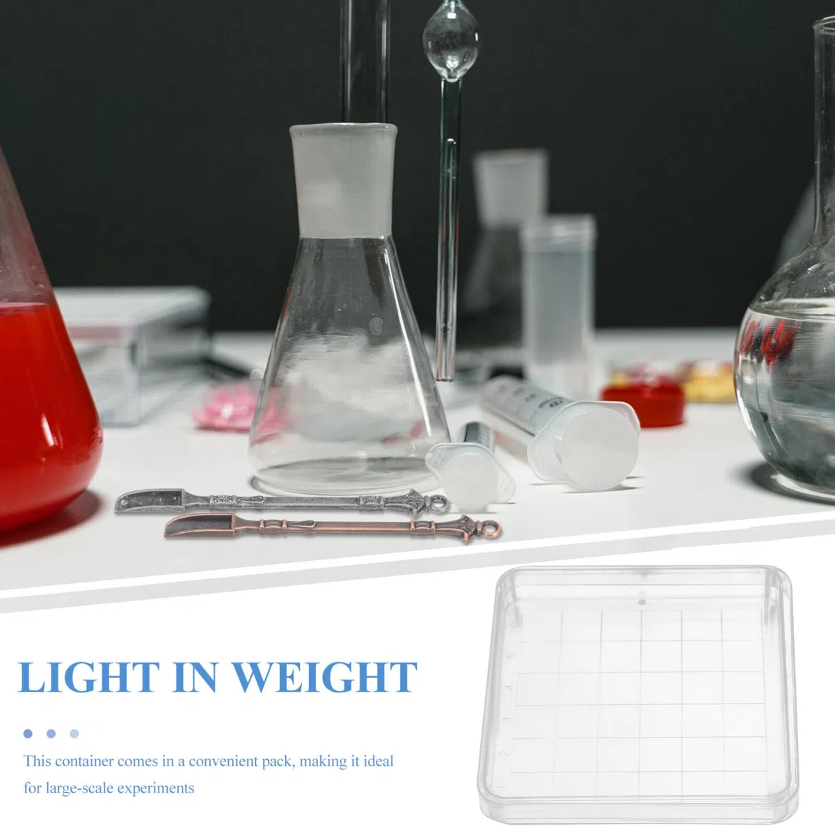 OUNONA Placas De Petri De Laboratorio Cuadradas 10X10Cm 10 Piezas Con Tapa Transparente Para Cultivo De Hongos Microbiología Biología Y Proyectos Científicos Escolares