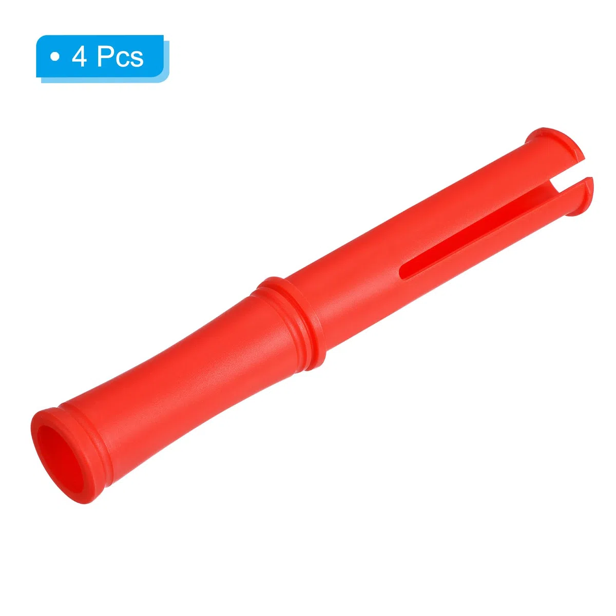 PATIKIL 10 Pulgadas Retráctil Envoltura Mango, 4uds Estirable Envoltura Dispensador Estirable Película Dispensador Pequeño Mano Dispensador Ahorro para 1.5 Pulgada Núcleo, Rojo