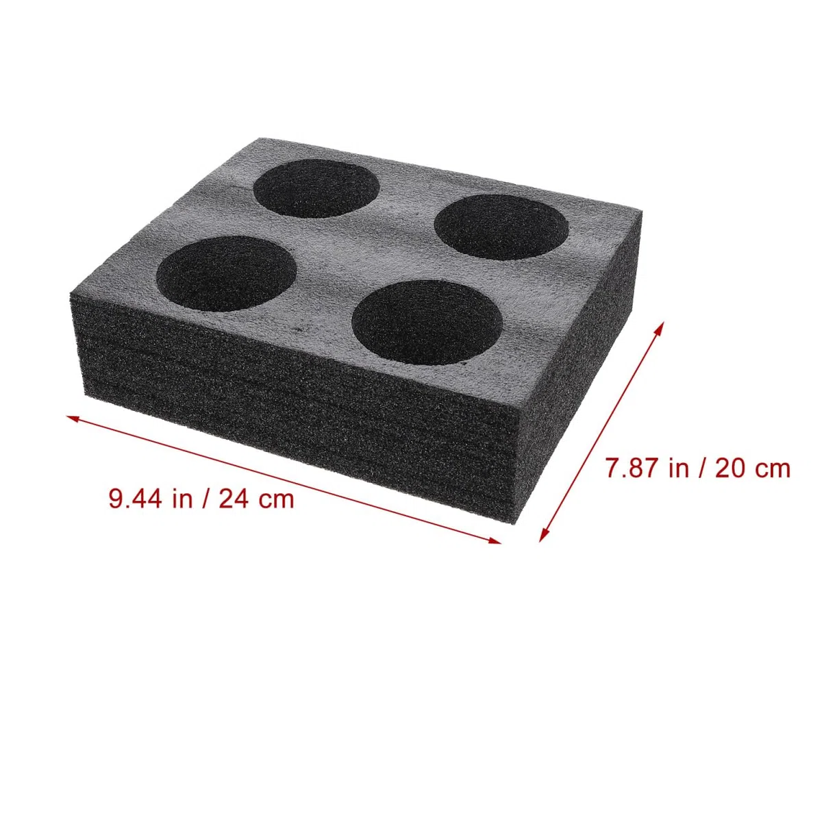 Portavasos para Café de Plástico Negro Diseño de 4 Orificios, Paquete de 2 Piezas, Resistente a Golpes y Apto para Bebidas Calientes y Frías, Adecuado para Cafeterías