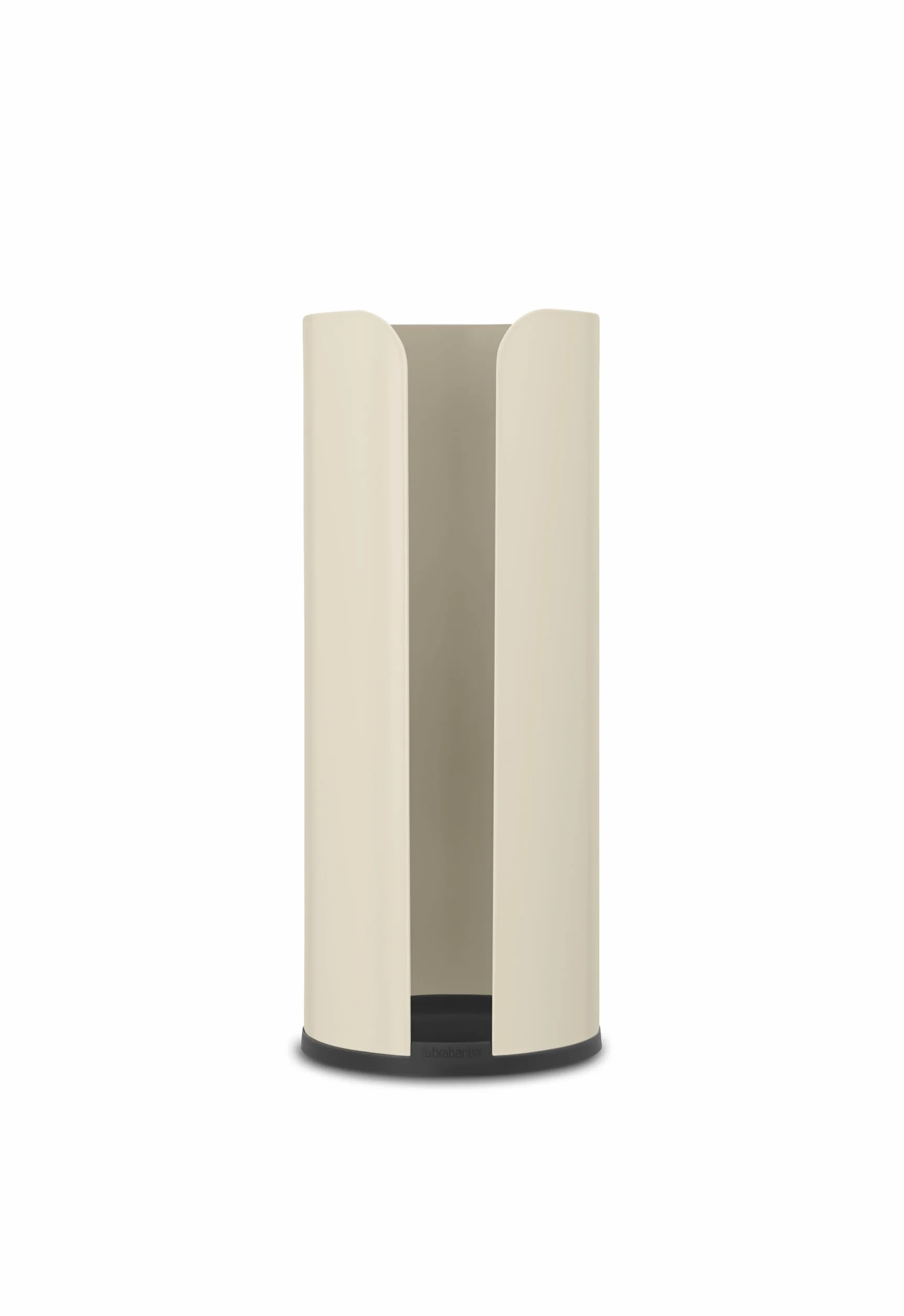 Brabantia - Renew Dispensador de Papel Higiénico - para 3 Rollos de Repuesto - Apto para Rollos de Tamaño Estándar - Resistente a la Corrosión - Accesorio de Baño - Soft Beige - 13,2 x 13,2 x 32,1 cm