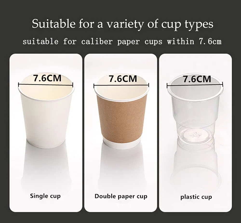 MHTECH Soporte automático para tazas, dispensador de vasos de papel, dispensador de vasos de papel desechable (ZBFPQ-HS)