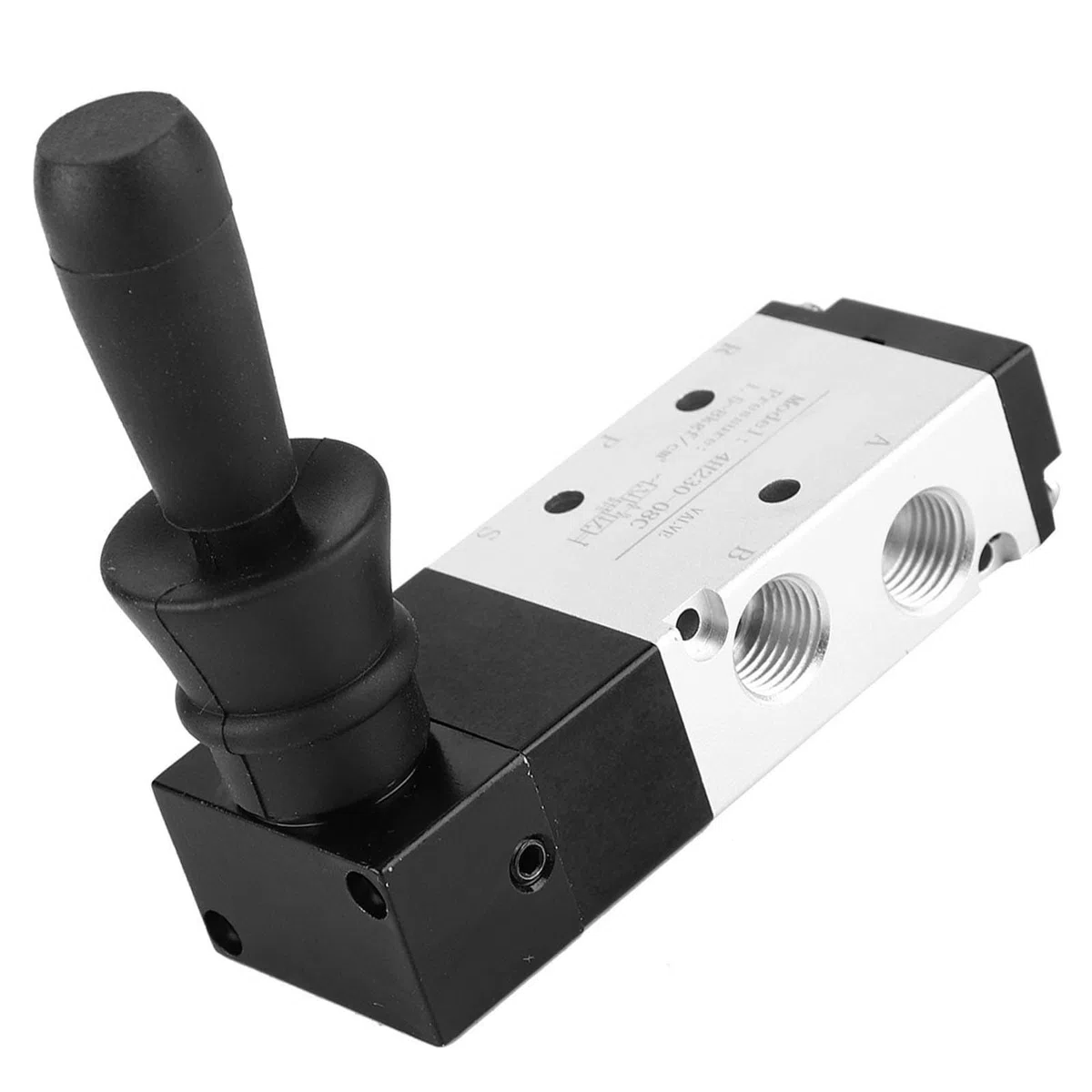 Válvula Neumática Manual de 5 Puertos y 3 Posiciones, Válvula de Aire con Palanca para 0~0.8MPa, Control de Flujo Industrial para Sistemas Neumáticos