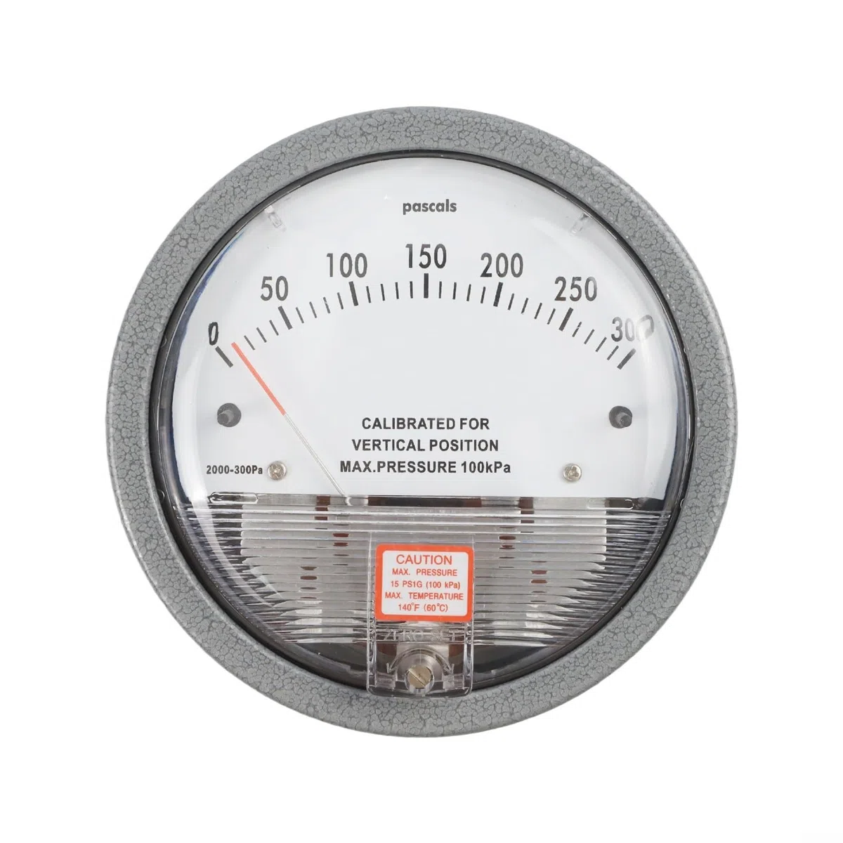 Manómetro manómetro de presión diferencial con pantalla analógica para medición precisa de la presión de aire en microelectrónica y HVAC (0-300pa)