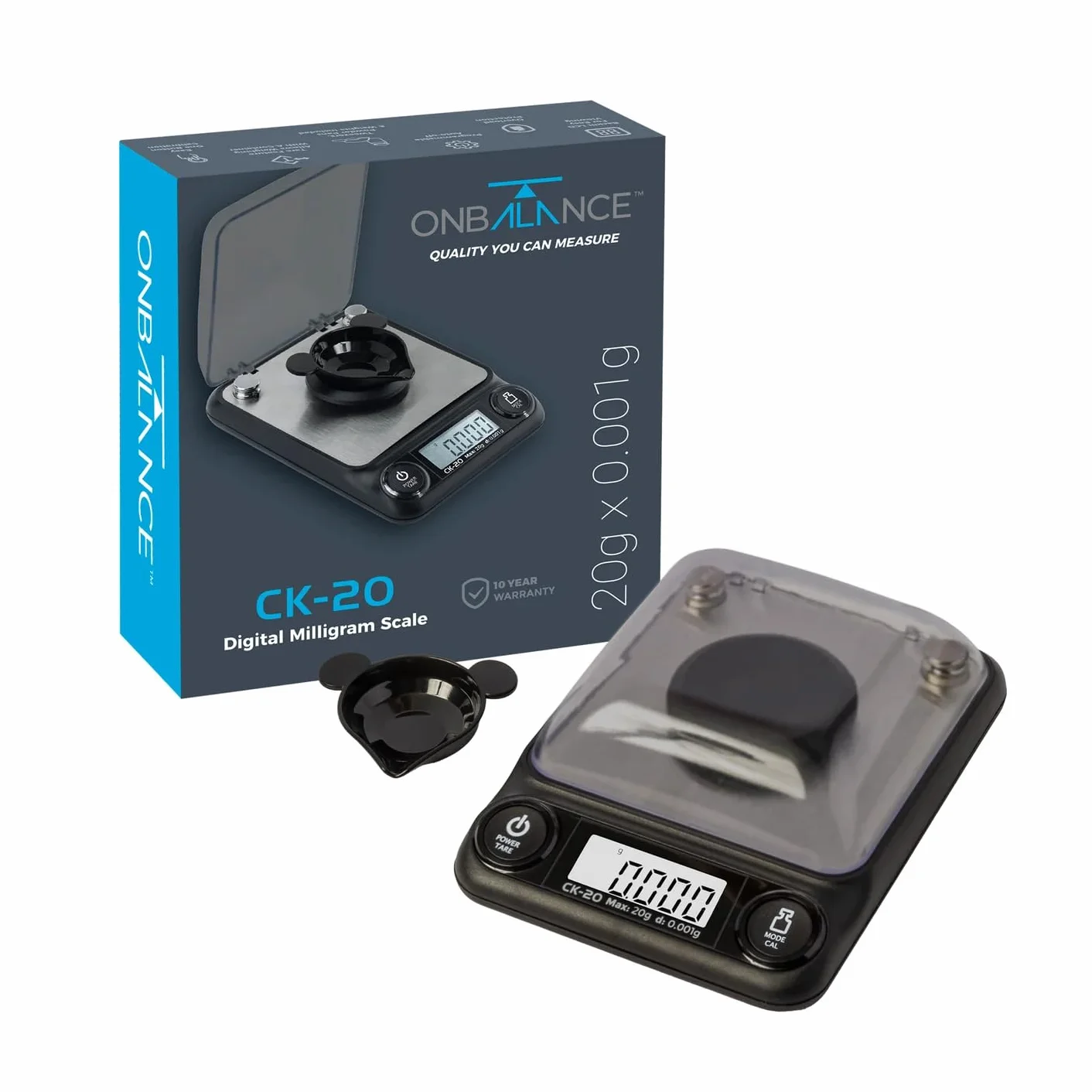 Mini escala digital de pesaje preciso (20 g, 0,001 g)