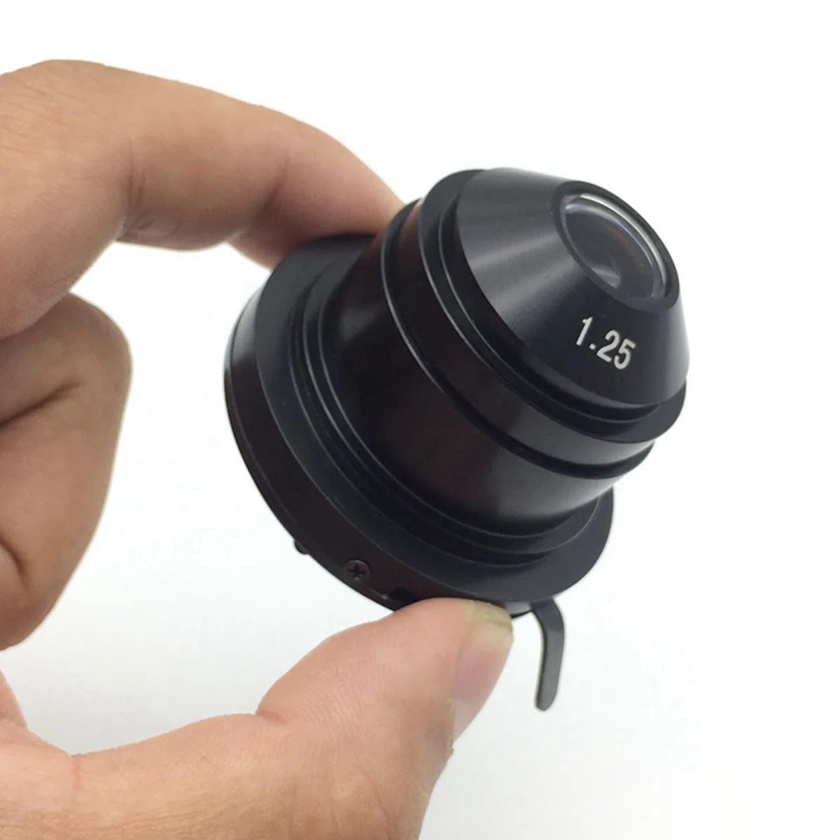 2X Condensador Abbe de Microscopio (NA1.25) Accesorios ópticos con diafragma variable para luz convergente de campo
