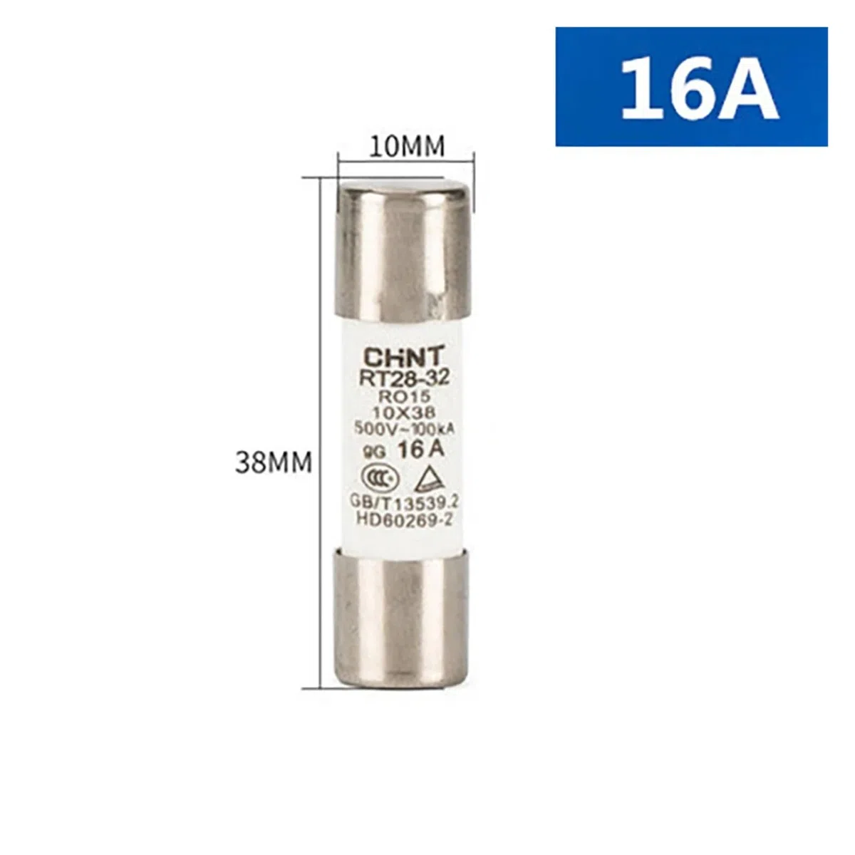 Fusible de 1000 V, 10 x 38 mm, 2 A - 32 A(16A)