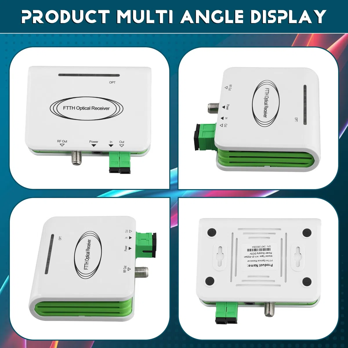 CATV Onu FTTH Receptor Óptico WDM Nodo Óptico Triplexador Activo SC/(A) Enchufe UE