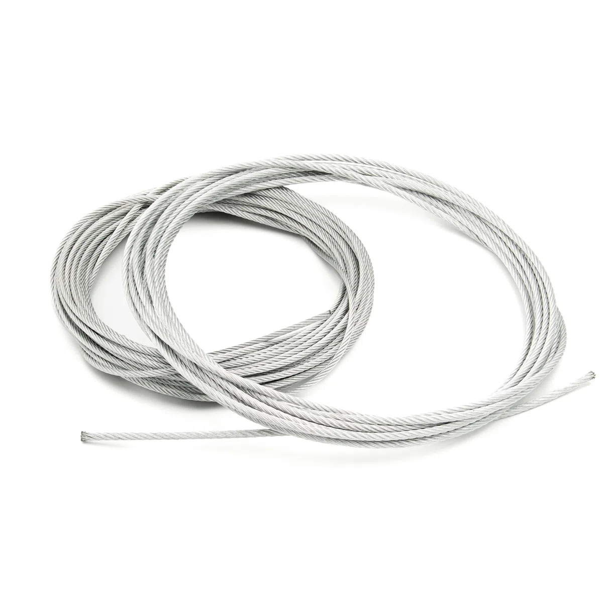 Cable de acero de 4 mm de diámetro, 100 m de longitud, por metros, cable de acero galvanizado, cable de acero