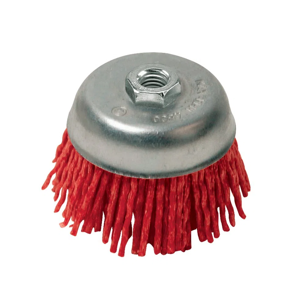 Silverline Tools 220410 - Cepillo abrasivo con filamentos de nylon (100 mm, grueso)