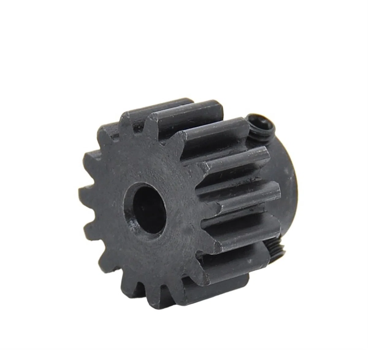 Engranajes helicoidales industriales 1 Uds 1,5 módulo engranaje recto 1,5 M-15T ~ 60T tamaño del orificio de acero al carbono 7 ~ 25mm engranajes accesorios de transmisión de dientes del Motor(20 Teet