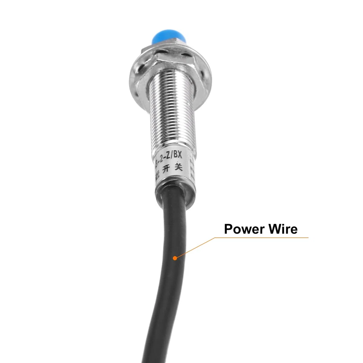 QUARKZMAN Sensor De Proximidad Inductivo M8 De Enfoque Interruptor De Sensor De Proximidad NO Normalmente Abierto NPN Distancia De Detección 2mm DC 6-36V LJ8A3-2-Z/BX 3.9ft 3Pcs