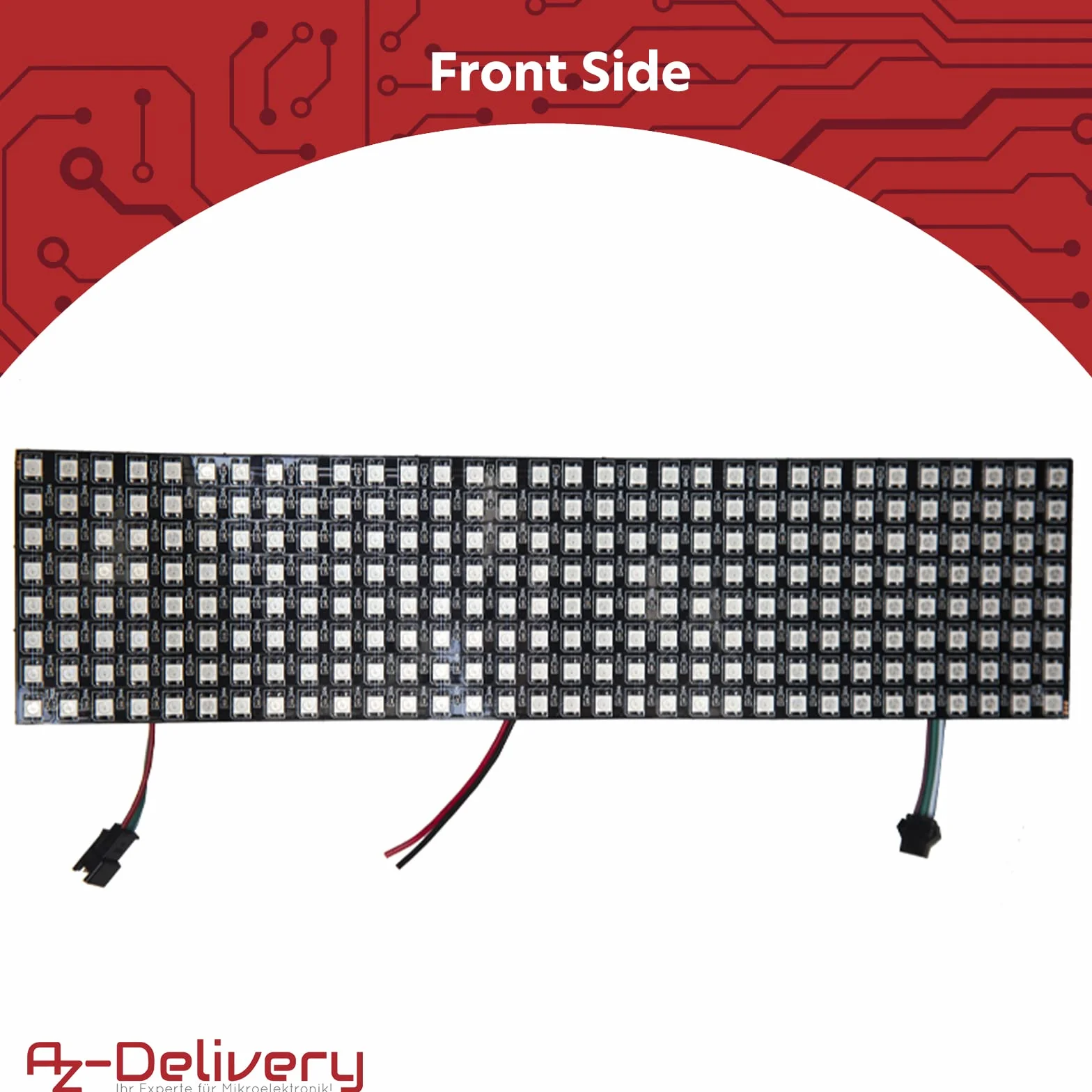 AZDelivery 5 módulos LED WS2812B Matrix RGB personalizables WS2811 WS2812 IC LED Pixel Panel con una Matrix Screen Board con soporte RGB