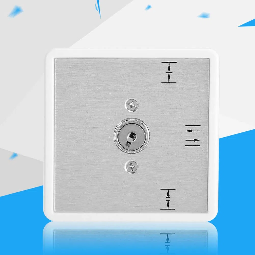 Interruptor de llave de puerta automática, aleación de aluminio Interruptor de cambio de selector de 3 posiciones Puertas corredizas multifunción Sistema de reacción de operación de control de acceso