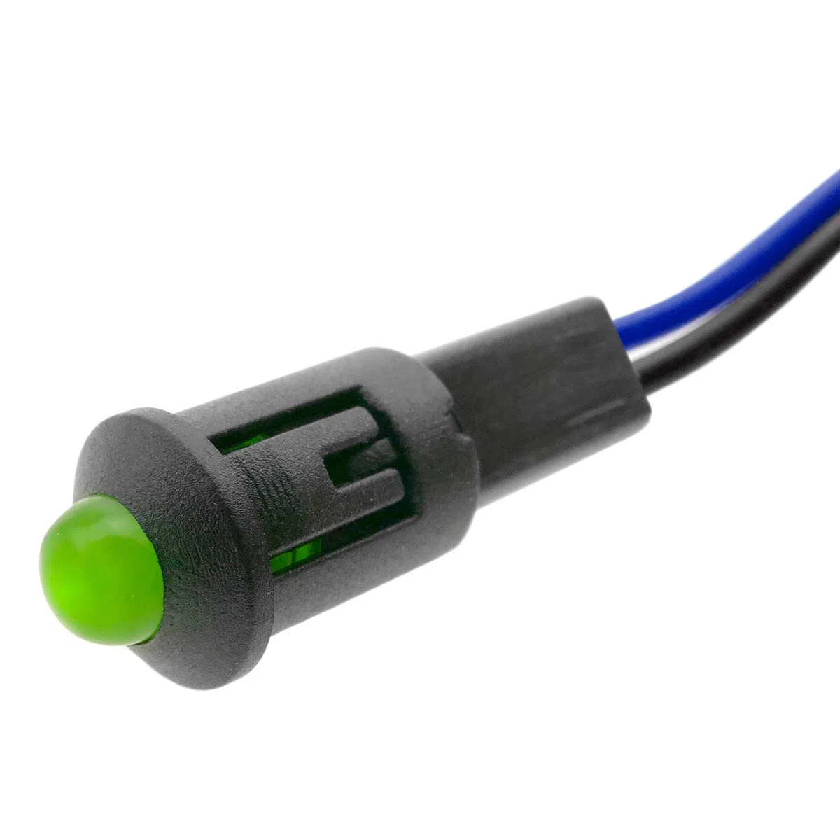 BeMatik - Luz LED piloto de 8mm 220VAC de color verde (QW018)