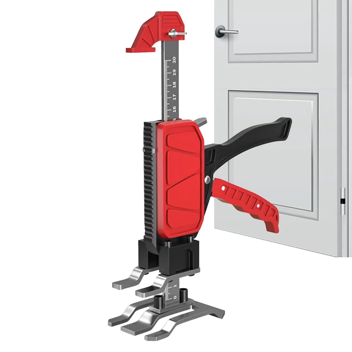 Gato de brazo resistente: gato para muebles que ahorra mano de obra, herramienta de elevación de gabinetes con capacidad de carga de 200 kg, mano ajustable para carpintería, instalación de gabinetes y