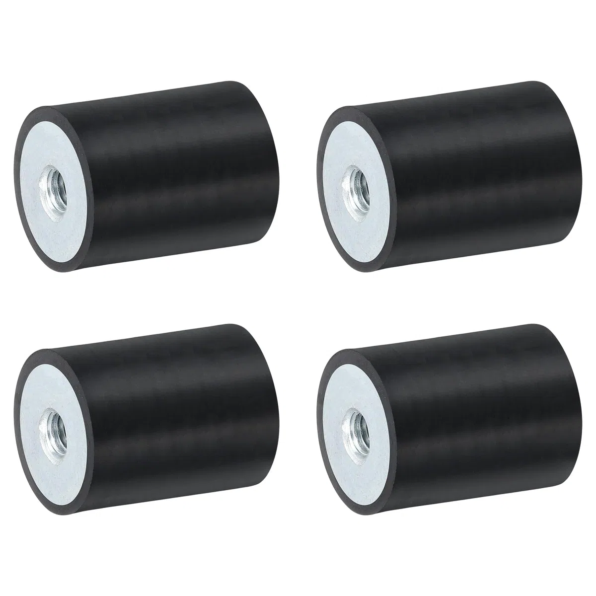 QUARKZMAN 4 casquillos roscados M8 de 30 x 40 mm, de goma, aislantes de vibraciones, reemplaza a las almohadillas antivibraciones, bloque base silencioso, plano