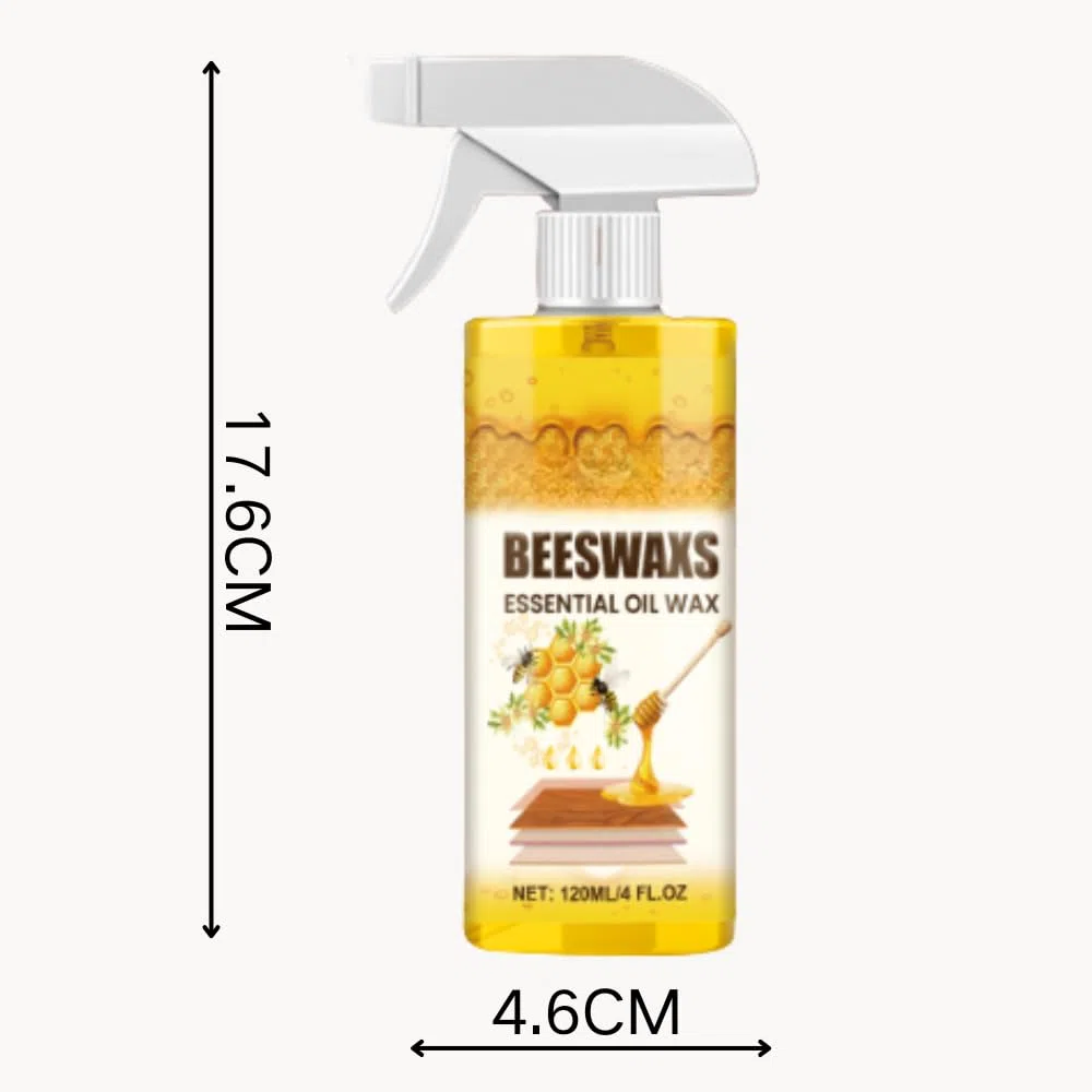 Beeswax Spray, Limpiador En Aerosol De Cera De Abejas, Spray Abrillantador De Madera Con Cera De Abeja, Spray Beeswax for Wood, Bees Wax Furniture Polish and Cleaner, Beeswaxs Essential Oil Wax (1PC)