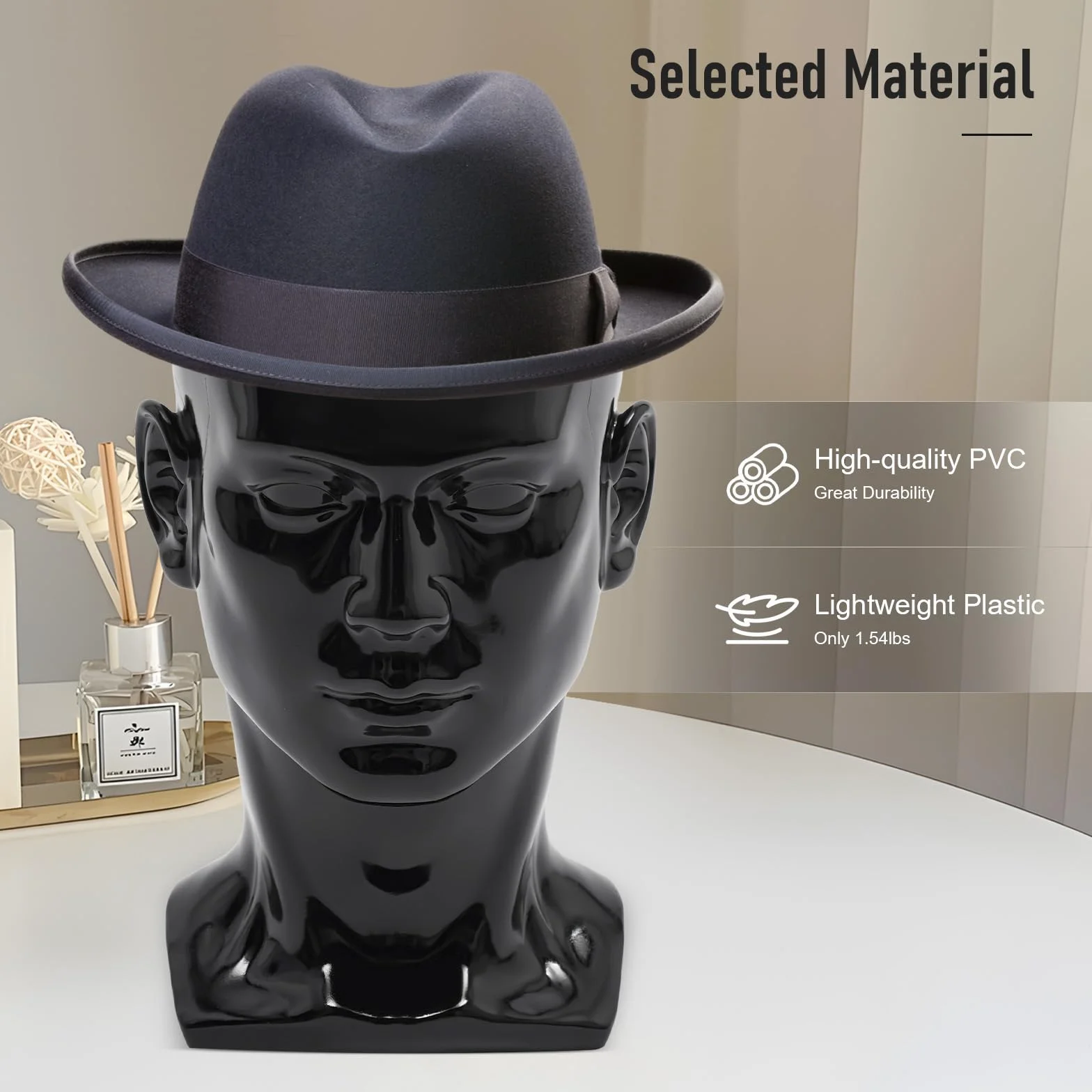 Cabeza de maniquí, cabeza de maniquí, cabeza de maniquí, cabeza de maniquí, cabeza para pelucas, sombreros, turbantes, bufandas y cintas para el cabello