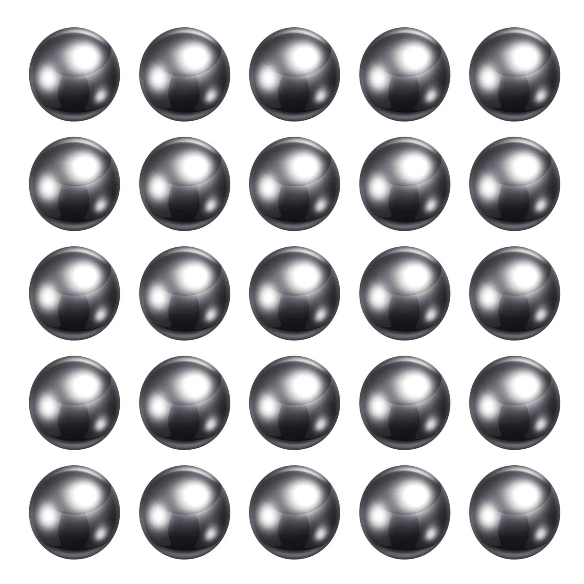 sourcing map 60uds Precisión Bolas 12mm Diámetro Carbono Acero Bolas para Rodamientos, Plata