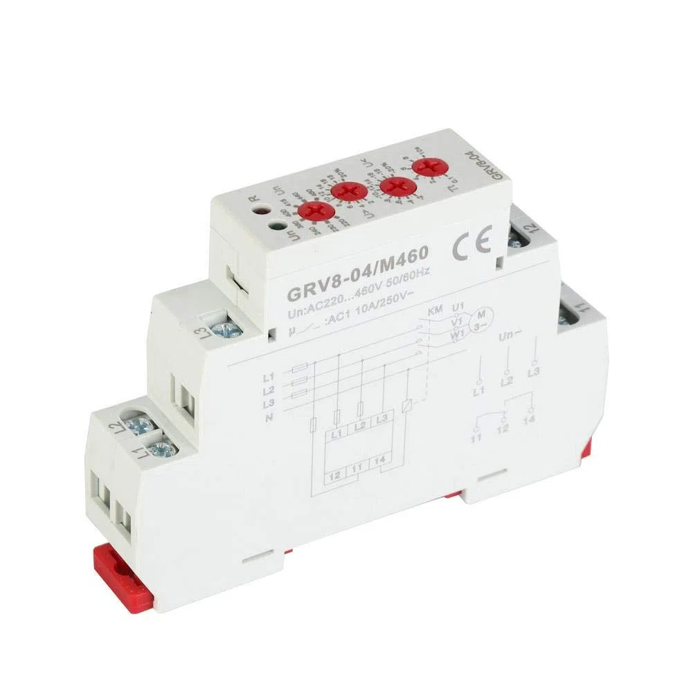 Relé De Monitoreo TensióN, Grv8-04 Relé TrifáSico De Control De TensióN Secuencia De Fases ProteccióN Contra Fallo De Fase M460
