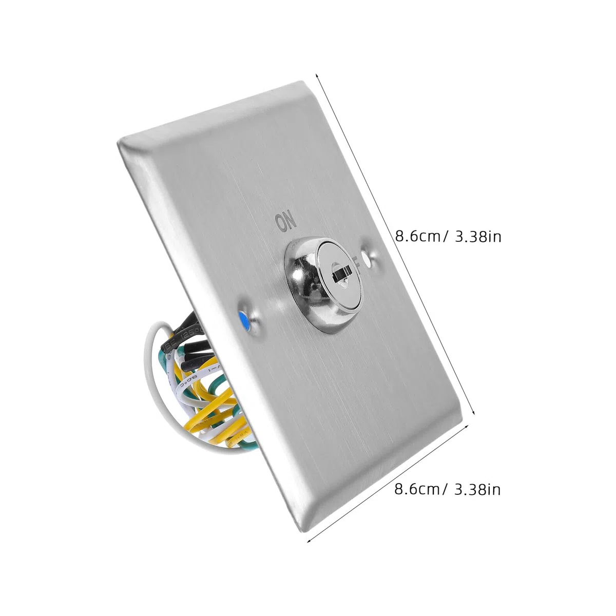 iplusmile Interruptor para Entornos Industriales y Comerciales Función de Liberación de Emergencia de Llave de Seguridad de Acero Inoxidable y Diseño Resistente para Control de Acceso