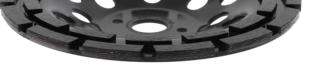 PRODIAMANT Muela de copa de diamante Premium 180mm abrasivo universal 180 mm x 22,2 mm muela de doble hilera altura 26 mm aglomerado duro para más vida de la herramienta en material abrasivo