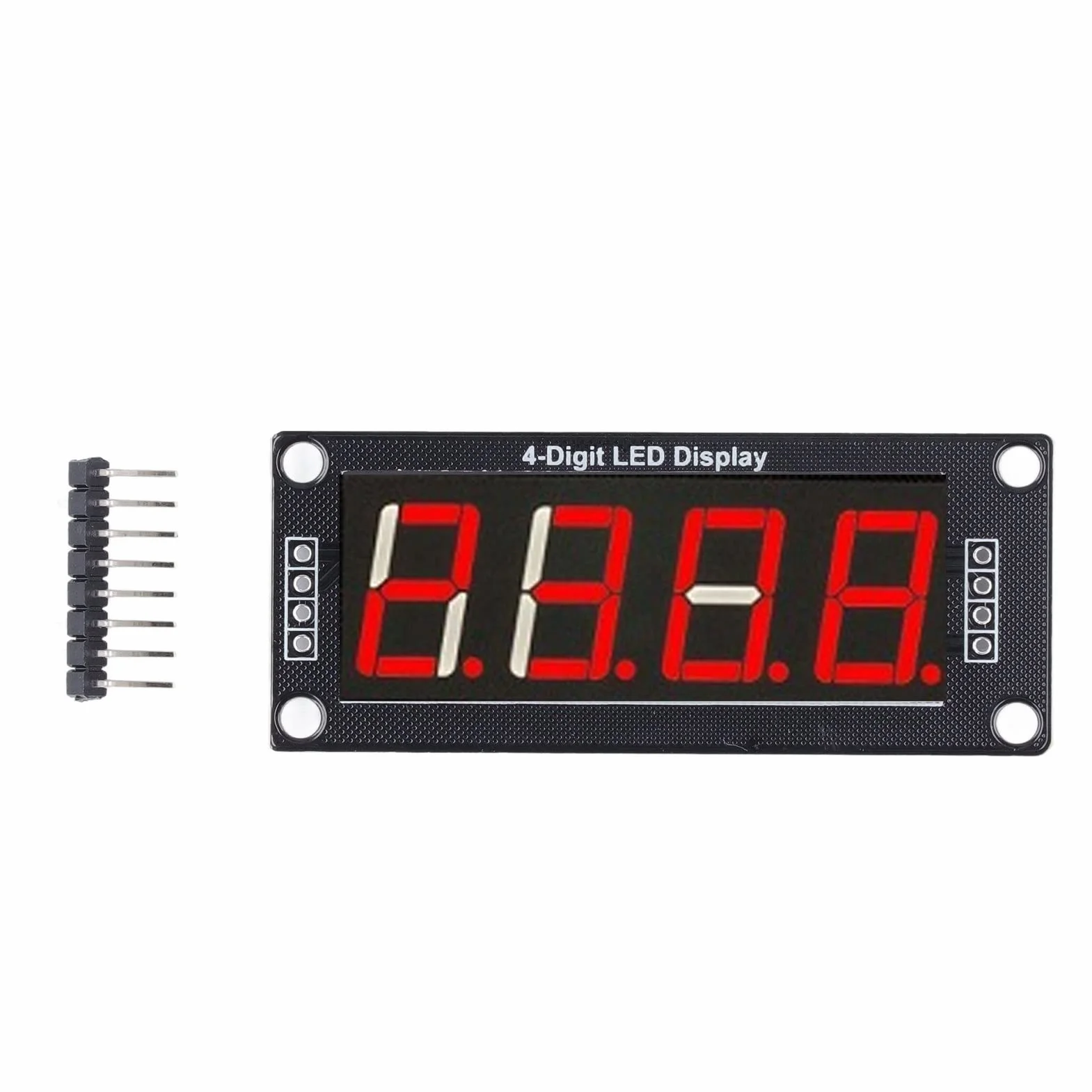 4 Piezas Módulo de Pantalla LED TM1637 de 4 Dígitos y 7 Segmentos (0,56 Pulgadas) con Chip Controlador Integrado, Pantalla Digital con Punto Decimal para Arduino y Raspberry Pi