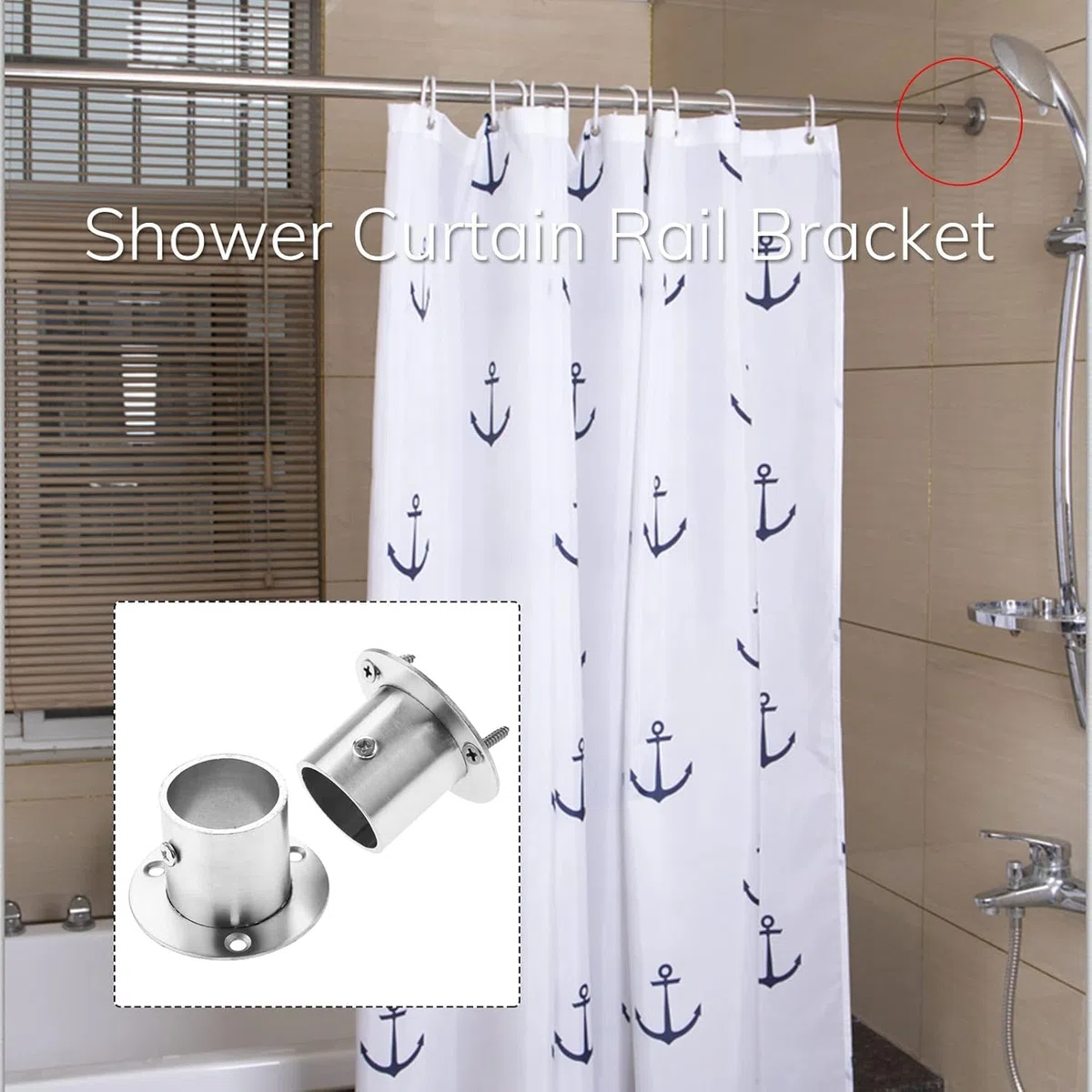 10 Piezas Bridas de Acero Inoxidable, Soporte para Tubería y Barra de Ropa 25mm, Conexión Resistente para Armarios, Base de Tubería Gruesa, Fácil Instalación - Incluye Tornillos