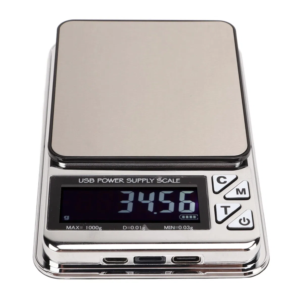 BestAlice Digital Milligram Scale, 1000g / 0.01g Balanzas Electrónicas Mini Pocket Scale, USB Electric Jewelry Balanza Plana Electronic Kitchen Food Coffee Balanza