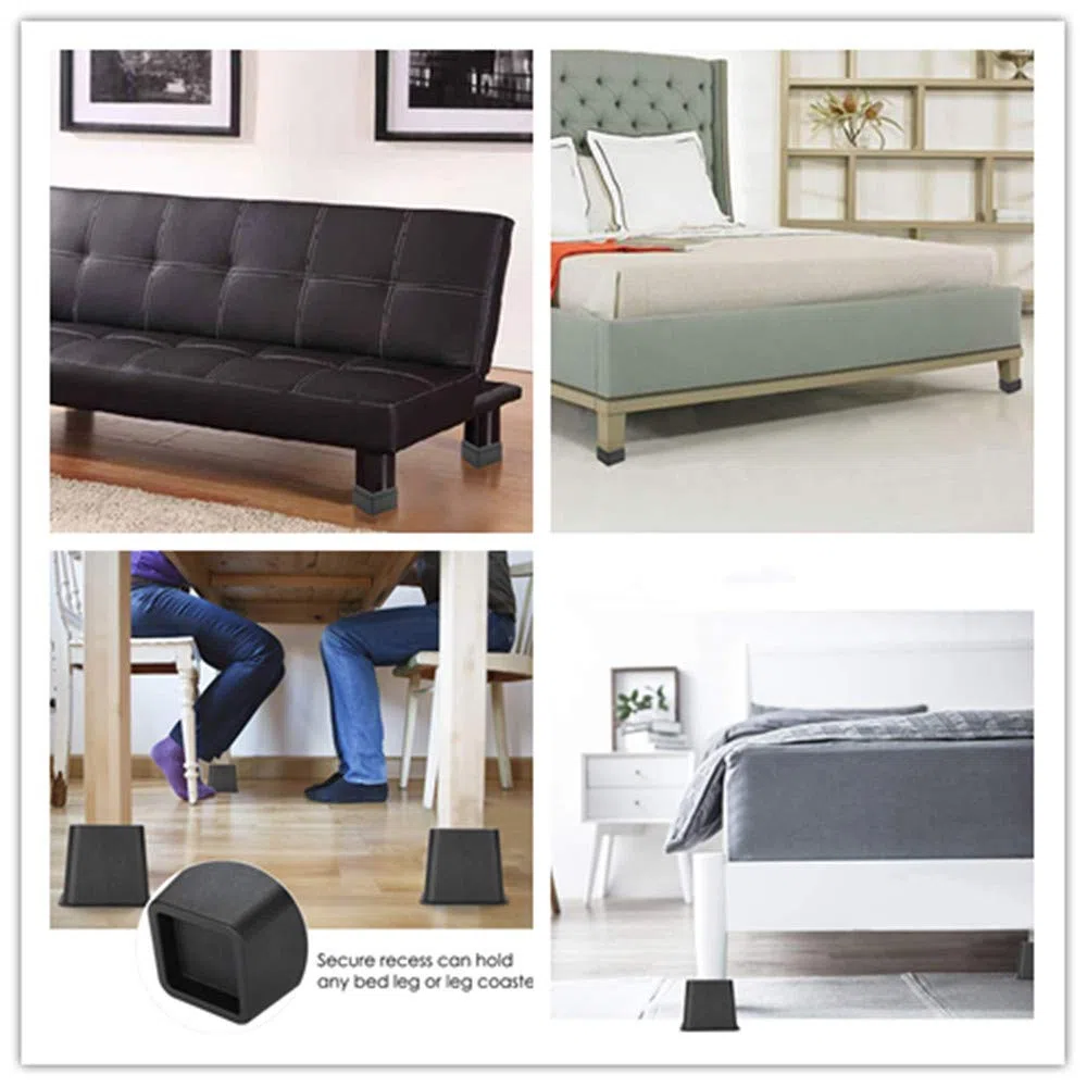 4Pcs Elevador de Muebles Alza de Mueble de 7cm elevadores de Cama de Alta Resistencia para sofá sillón Mesa o Mobiliario Altura Adicional de 7cm o 14cm