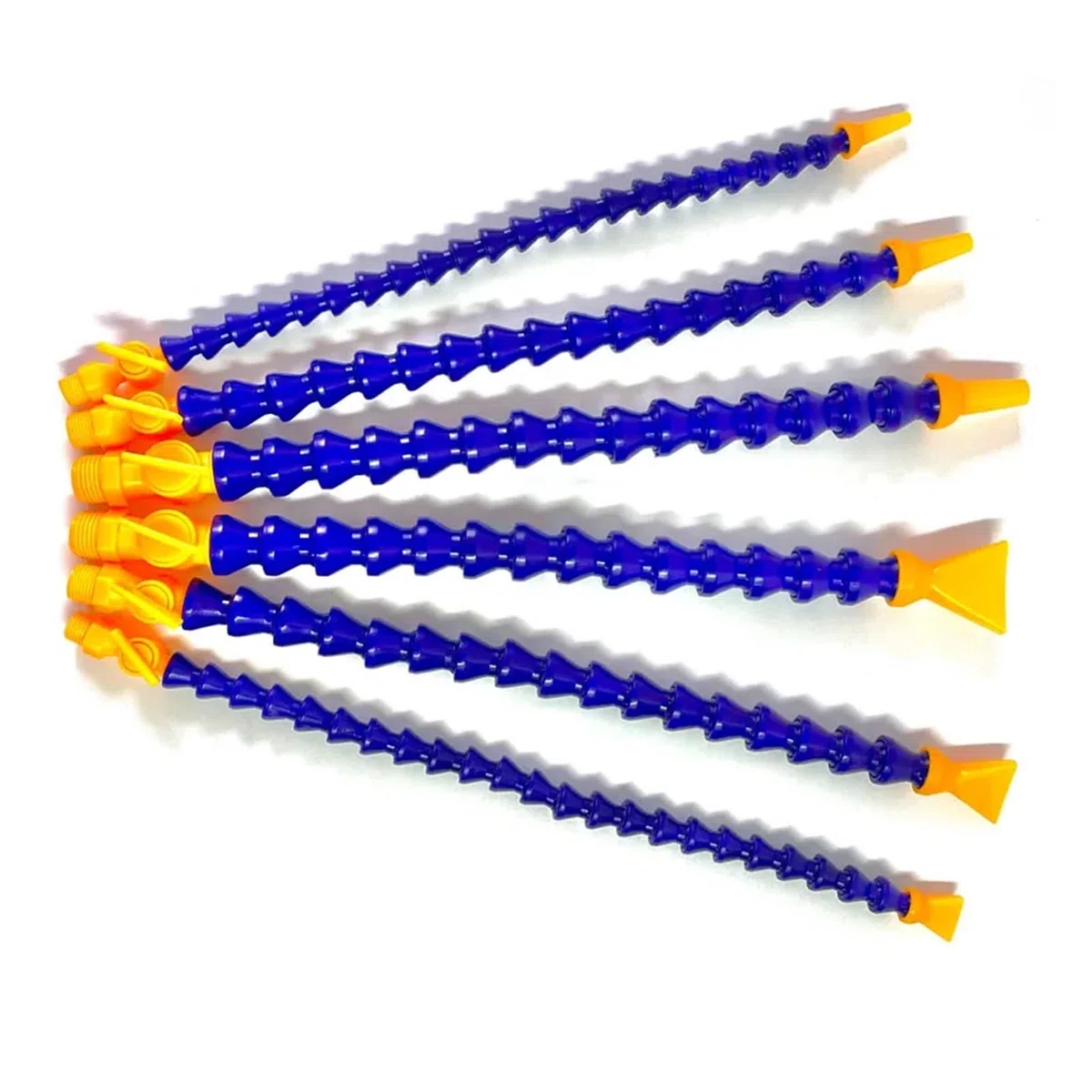 tubo de refrigerante flexible Tubo neumático 1/4 "3/8" 1/2 "BPS rosca macho plástico Flexible agua aceite refrigerante manguera for torno CNC máquina(Flat-300MM,3/8")