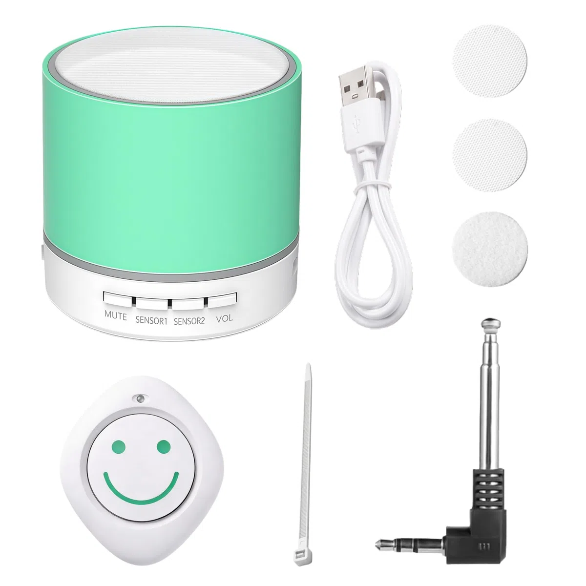 Avisador Personas Mayores, Llamada con solo Tocar, Sin Presión, Ideal para Llamadas Diarias Ancianos (o Paciente) Encamados con Fuerza Débil o Dificultad para Presionar. Alertas Duales de Sonido y Luz
