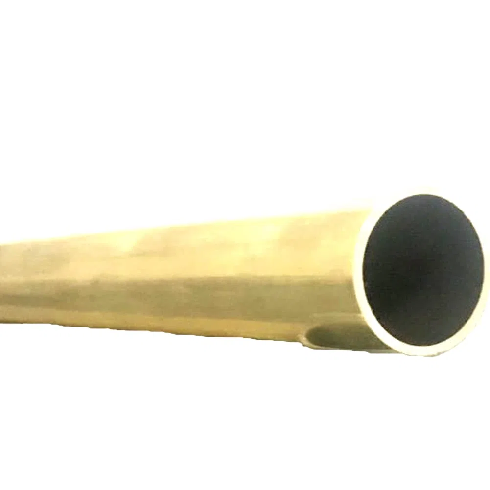 1 tubo de cobre capilar de latón H62, diámetro exterior 24 mm, grosor de pared 0,5 mm, longitud 0,5 m, tubo redondo de cobre recto sin costuras.