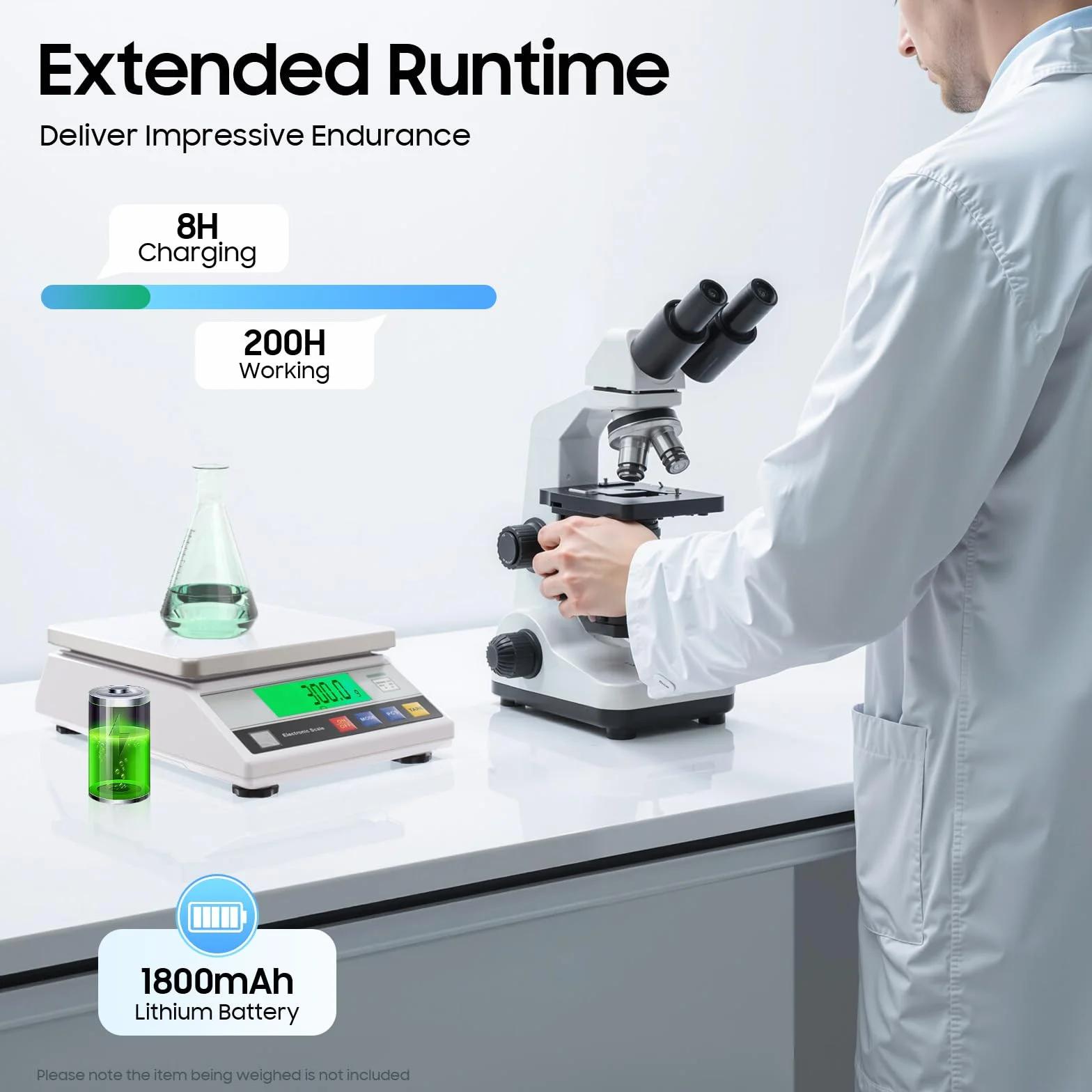 Báscula de Precisión Digital para Análisis de Laboratorio, Báscula Electrónica para Joyas, Calibración de 7500 g/0,1 g