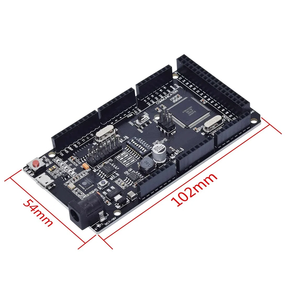 Hailege Módulo WiFi Mega R3 ESP8266 con Memoria de 32 M CH340G Compatible con USB-TTL Mega ESP8266 NodeMCU