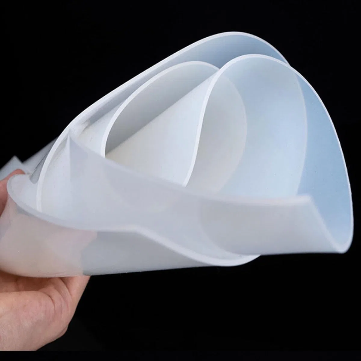 1 Lámina De Silicona Transparente, Resistente A Altas Temperaturas, Con Un Grosor De 0,5 A 10 Mm.(300x300x0.5mm)