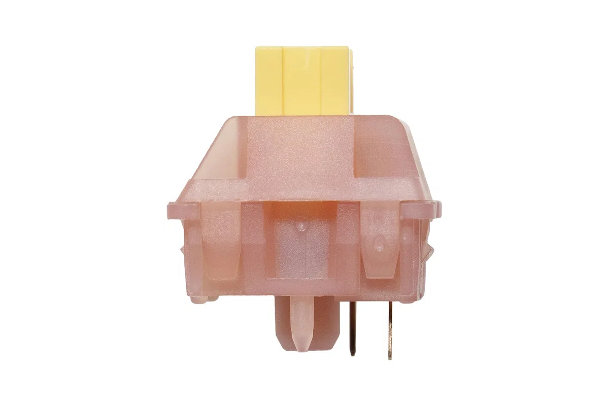 KPREPUBLIC Outemu Silent Peach V3 - Interruptor Lineal para Teclado mecánico, Color Lima táctil limón - Pom PA66 lubricado de fábrica (OTM V3 No LiGuide x110)