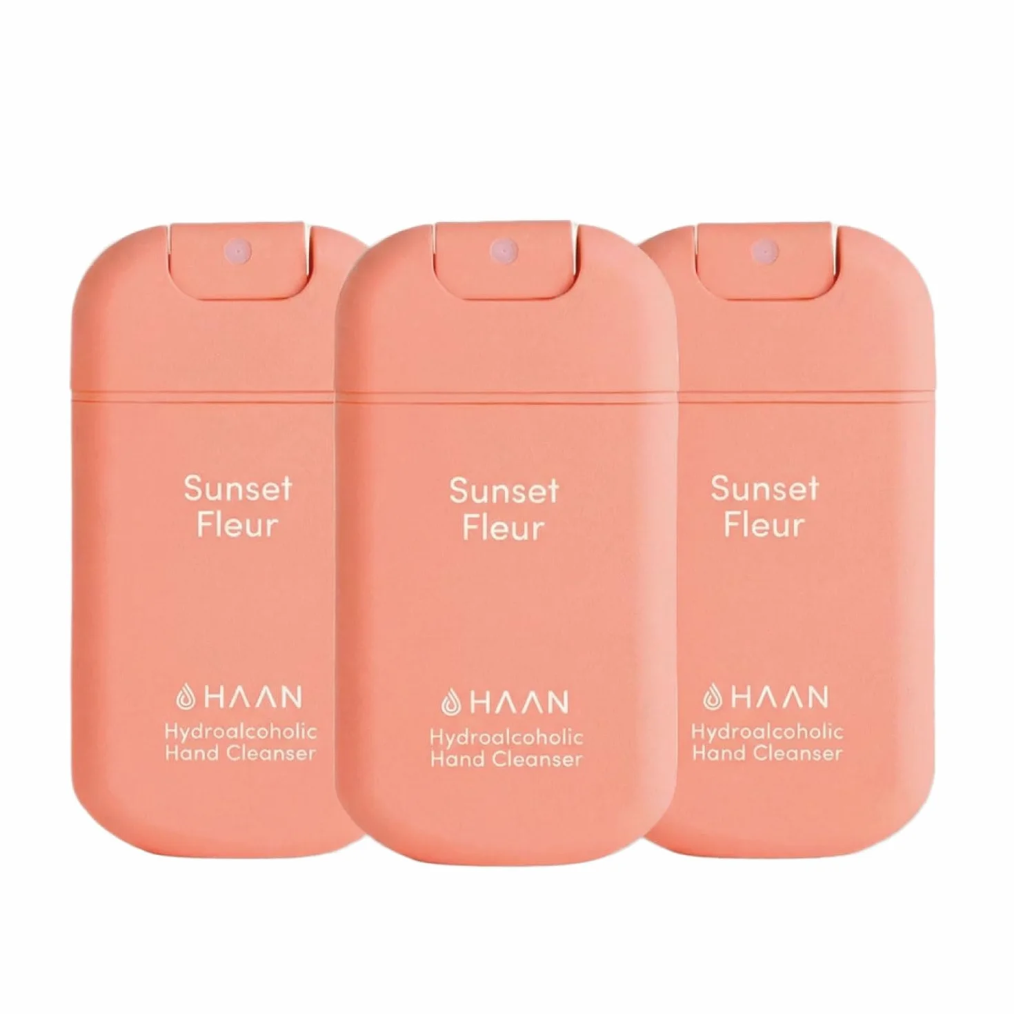 HAAN Spray hidratante para manos con aloe vera (pack de 3) – 3 unidades de la fragancia: Sunset Fleur