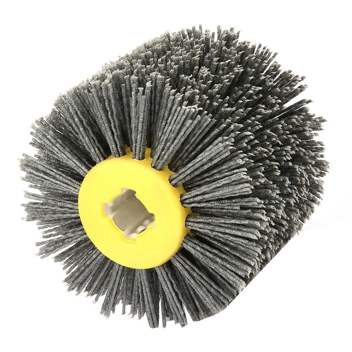 Cepillo de Trefilado de Rueda de Pulido, Material de Nailon, Grano #80, Perfecto para Pulir y Pulir Muebles de Madera