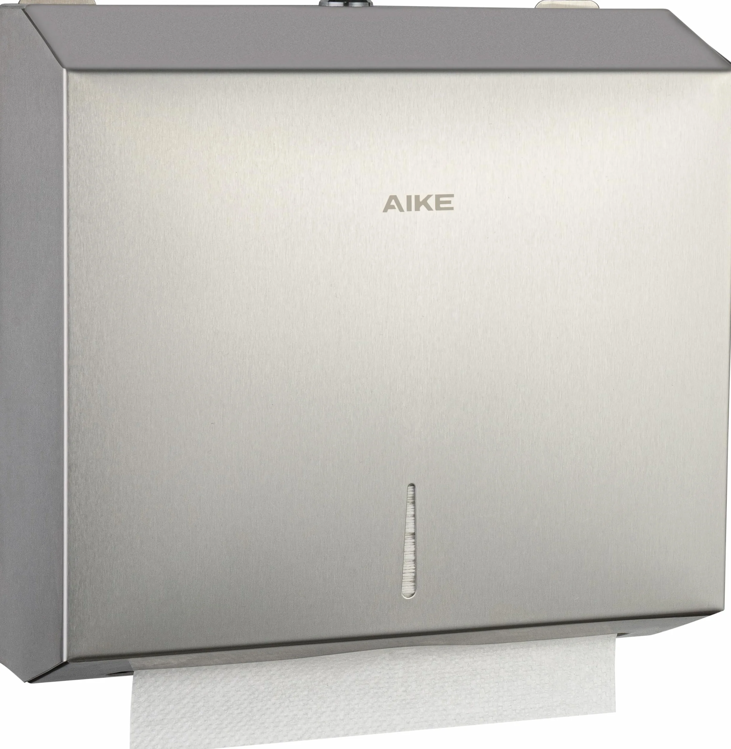 AIKE Acero Inoxidable Dispensador Papel Secamanos 250 Hojas Pared,para H2 & Z-Fold Papel Plegado de Tamaño 27 X 10 cm o Inferior Dispensador Papel Manos