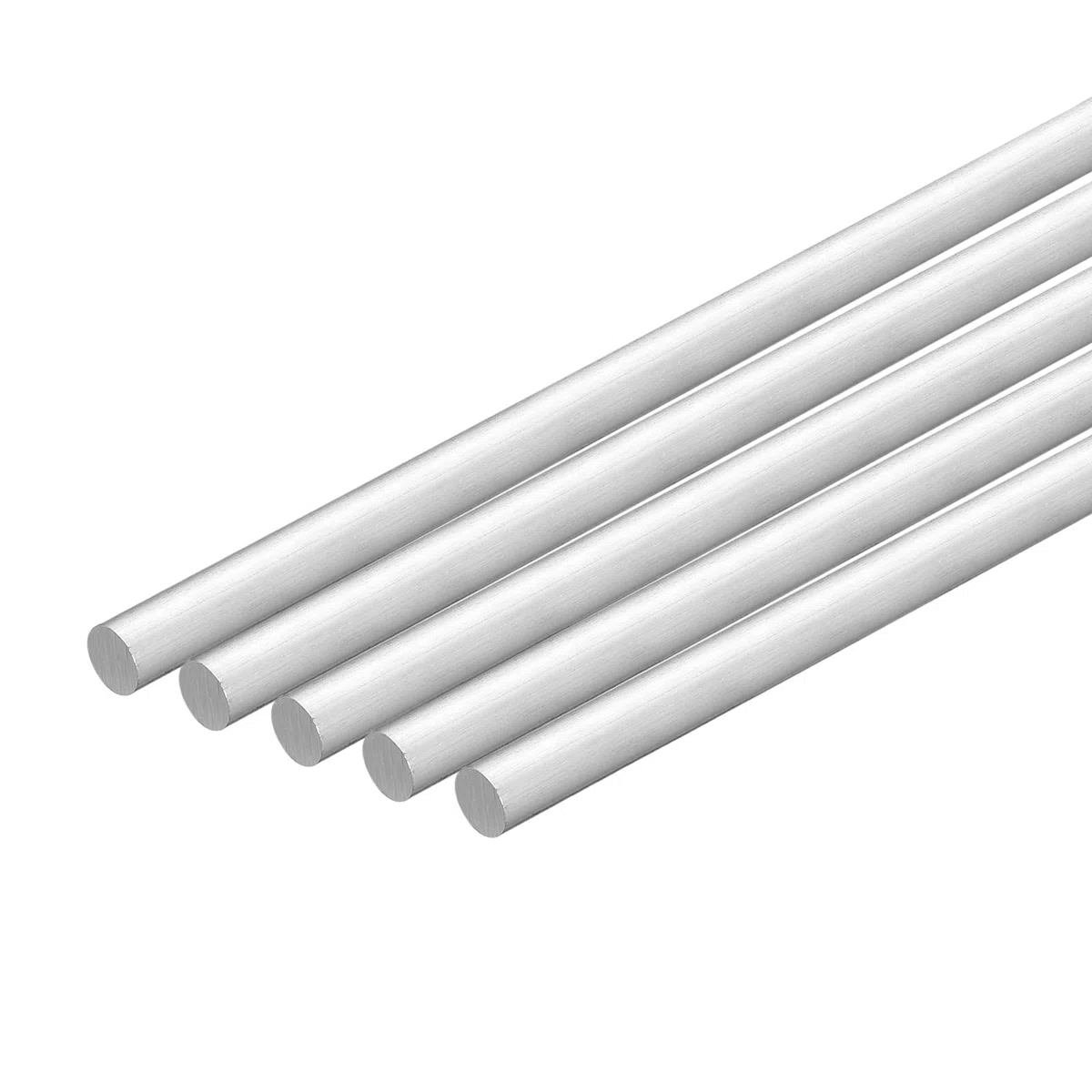 QUARKZMAN 10 Piezas De Varilla Redonda De Aluminio De 3/8" (10mm) De Diámetro, 12" (305mm) De Largo, Varilla Maciza De Aluminio 6061 Para Industria Construcción Manualidades DIY