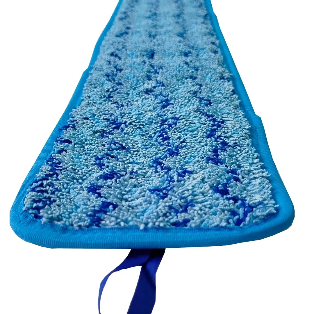 Clim Profesional Recambio para Mopa de Microfibra Wet&Dry 12x40cm para Limpieza con Ajuste de Velcro. Resistente e Ideal para Todo Tipo de Superficies