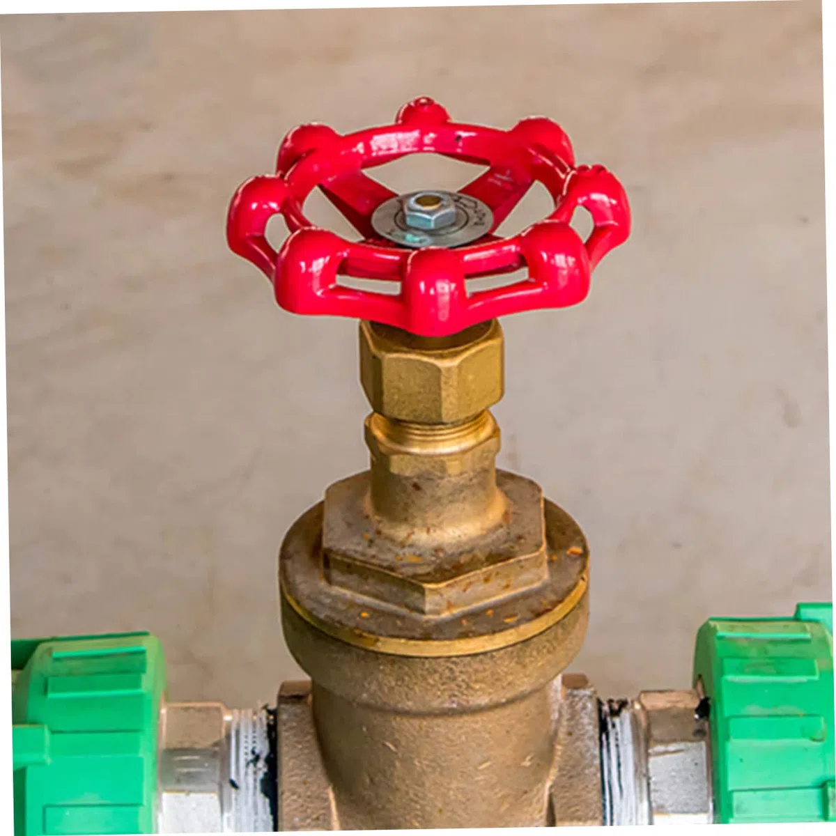 BESTonZON 10piezas Manija De Volante De Válvula De Cierre Rojo Orificio Para Gas y Agua Reemplazo De Manija De Compuerta Decorativa Exterior