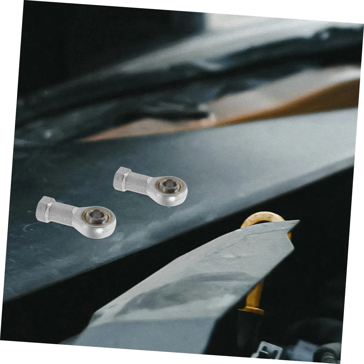 WOONEKY Cojinete Metálico de Unión con Ojo de Pez M10x1.25 4 Piezas para Extremos de Varilla Roscada, Rodamiento para Articulaciones de Cilindros, Compatible con Aplicaciones Industriales
