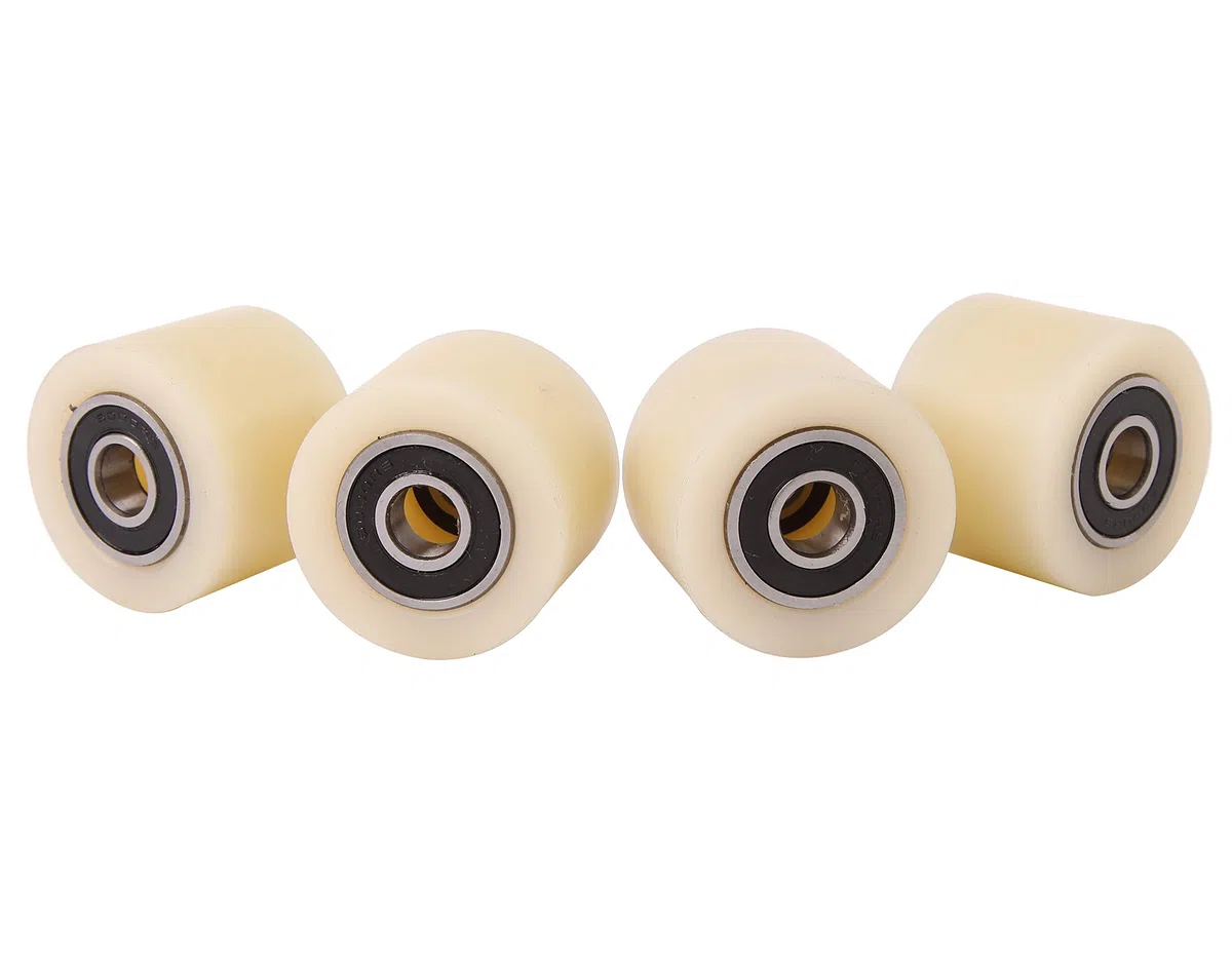 4 rodillos de poliamida de nailon de 40 mm de diámetro, 30 mm de ancho, rodamientos de 10 mm con precisión mecanizado en la UE (40-30-10)