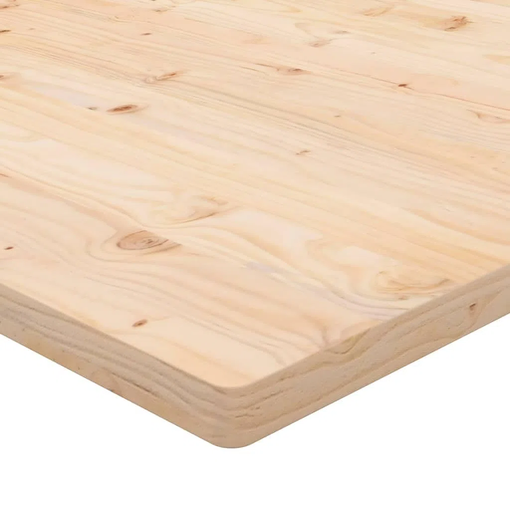 vidaXL Bandeja Cuadrada de Oficina, Reemplazo para Hogar y Restaurante, Marrón 40x40x2,5 cm, Madera de Pino Macizo
